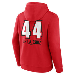 Elly De La Cruz Cincinnati Reds Name & Number Fastball Pullover Hoodie - Red