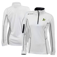 Athletics Women's Omni-Wick Shotgun Quarter-Zip Pullover Top - White | Columbia