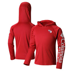 Cleveland Guardians Youth Terminal Tackle Long Sleeve Hoodie T-Shirt - Red | Columbia