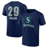 Cal Raleigh Seattle Mariners Name & Number Fastball T-Shirt - Navy