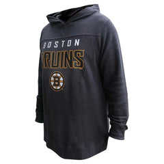 David Pastrnak Boston Bruins Profile Women's Plus Size Name & Number Thermal Pullover Hoodie