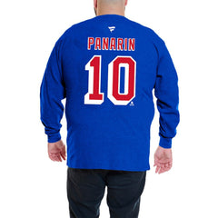 Artemi Panarin New York Rangers Profile Big & Tall Name & Number Thermal Pullover Sweatshirt