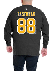 David Pastrnak Boston Bruins Profile Big & Tall Name & Number Thermal Pullover Sweatshirt