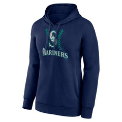 J.P. Crawford Seattle Mariners Women's Name & Number Fastball Pullover Hoodie - Navy