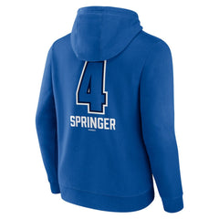 George Springer Toronto Blue Jays Name & Number Fastball Pullover Hoodie - Royal