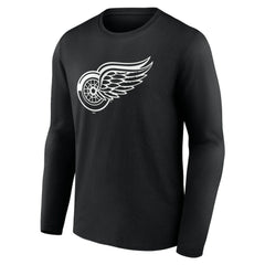 Detroit Red Wings Personalized Name & Number Monochrome Long Sleeve T-Shirt