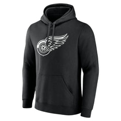 Detroit Red Wings Personalized Name & Number Monochrome Pullover Hoodie
