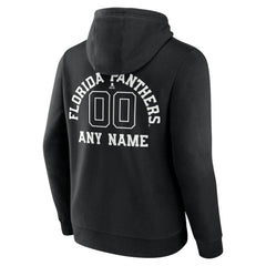 Florida Panthers Personalized Name & Number Monochrome Pullover Hoodie