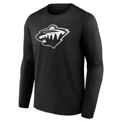 Minnesota Wild Personalized Name & Number Monochrome Long Sleeve T-Shirt