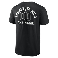 Minnesota Wild Personalized Name & Number Monochrome T-Shirt