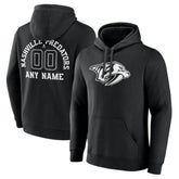 Nashville Predators Personalized Name & Number Monochrome Pullover Hoodie