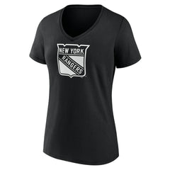 New York Rangers Women's Personalized Name & Number Monochrome V-Neck T-Shirt