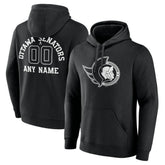 Ottawa Senators Personalized Name & Number Monochrome Pullover Hoodie