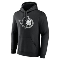 Ottawa Senators Personalized Name & Number Monochrome Pullover Hoodie