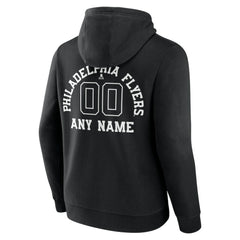 Philadelphia Flyers Personalized Name & Number Monochrome Pullover Hoodie