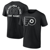 Philadelphia Flyers Personalized Name & Number Monochrome T-Shirt