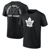 Toronto Maple Leafs Personalized Name & Number Monochrome T-Shirt