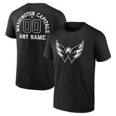 Washington Capitals Personalized Name & Number Monochrome T-Shirt