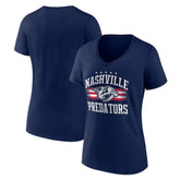 Nashville Predators Women's Americana Team V-Neck T-Shirt
