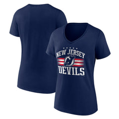 New Jersey Devils Women's Americana Team V-Neck T-Shirt