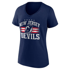 New Jersey Devils Women's Americana Team V-Neck T-Shirt