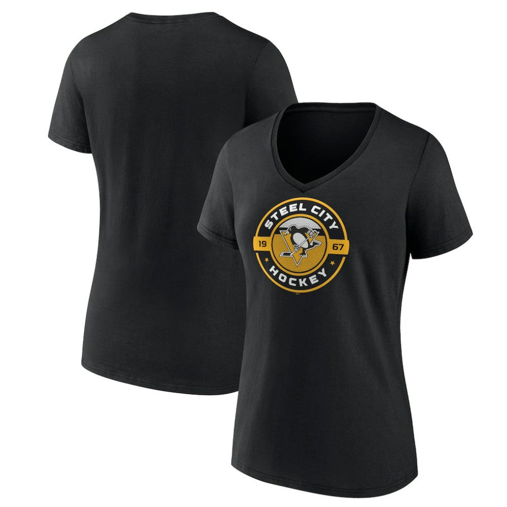 Pittsburgh Penguins Women's Native V-Neck T-Shirt