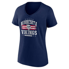 NFL Minnesota Vikings Women's Americana Team V-Neck T-Shirt