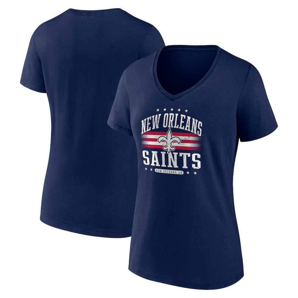 NFL New Orleans Saints Women's Americana Team V-Neck T-Shirt