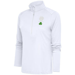 Boston Celtics Antigua Women's Shamrock Tribute Half-Zip Pullover Top - White sale