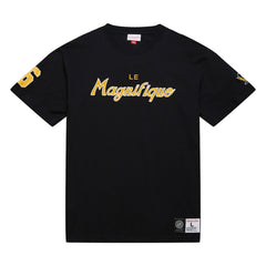 Mario Lemieux Pittsburgh Penguins Mitchell & Ness Premium Nickname Vintage Logo T-Shirt