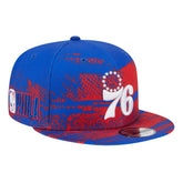 Philadelphia 76ers Tip-Off 9FIFTY Snapback Hat - Royal | New Era on sale