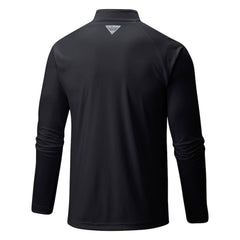 Pittsburgh Pirates Terminal Tackle Omni-Shade Raglan Quarter-Zip Pullover Top - Black | Columbia