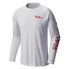 Philadelphia Phillies Terminal Tackle Long Sleeve T-Shirt - White | Columbia