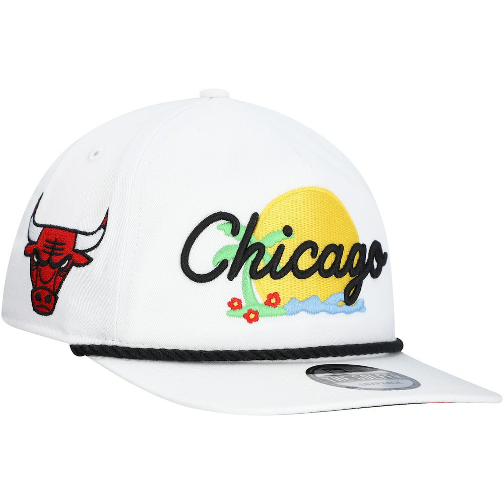 Chicago Bulls Island Oasis Golfer Snapback Hat - White | New Era for sale
