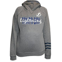 Tampa Bay Lightning Fanatics Women's Plus Size Lightweight Fleece Raglan Pullover Hoodie