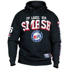 Philadelphia 76ers Hyperfly Unisex NBA x My Hero Academia All Might Smash Pullover Hoodie - Black for sale