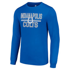 NFL Indianapolis Colts Starter Team Mesh Print Graphic Long Sleeve T-Shirt
