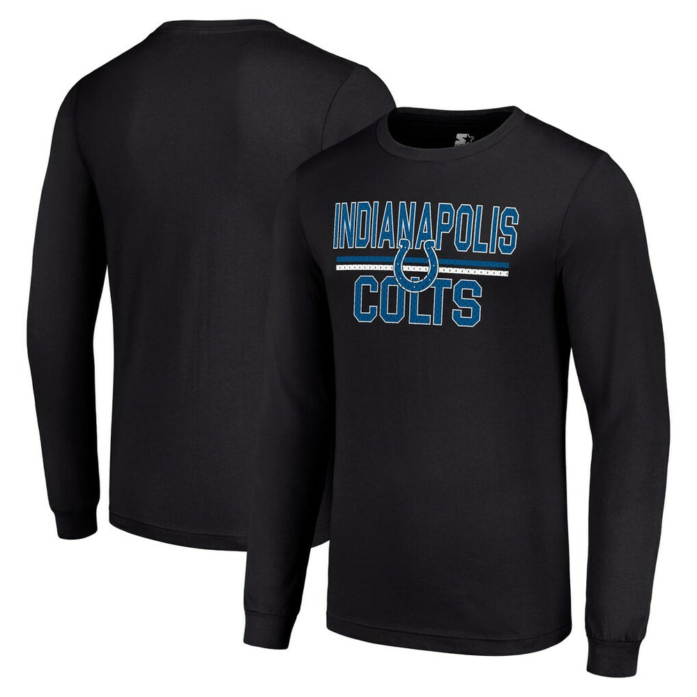 NFL Indianapolis Colts Starter Team Mesh Print Graphic Long Sleeve T-Shirt