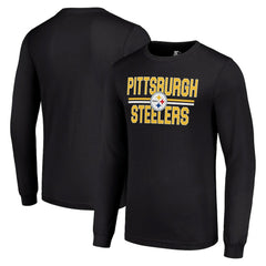 NFL Pittsburgh Steelers Starter Team Mesh Print Graphic Long Sleeve T-Shirt