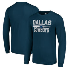 NFL Dallas Cowboys Starter Team Mesh Print Graphic Long Sleeve T-Shirt