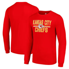 NFL Kansas City Chiefs Starter Team Mesh Print Graphic Long Sleeve T-Shirt