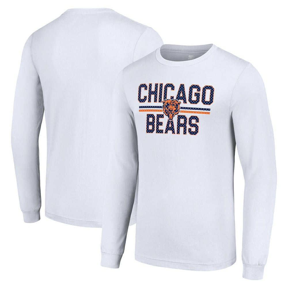NFL Chicago Bears Starter Team Mesh Print Graphic Long Sleeve T-Shirt