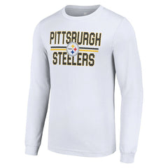 NFL Pittsburgh Steelers Starter Team Mesh Print Graphic Long Sleeve T-Shirt