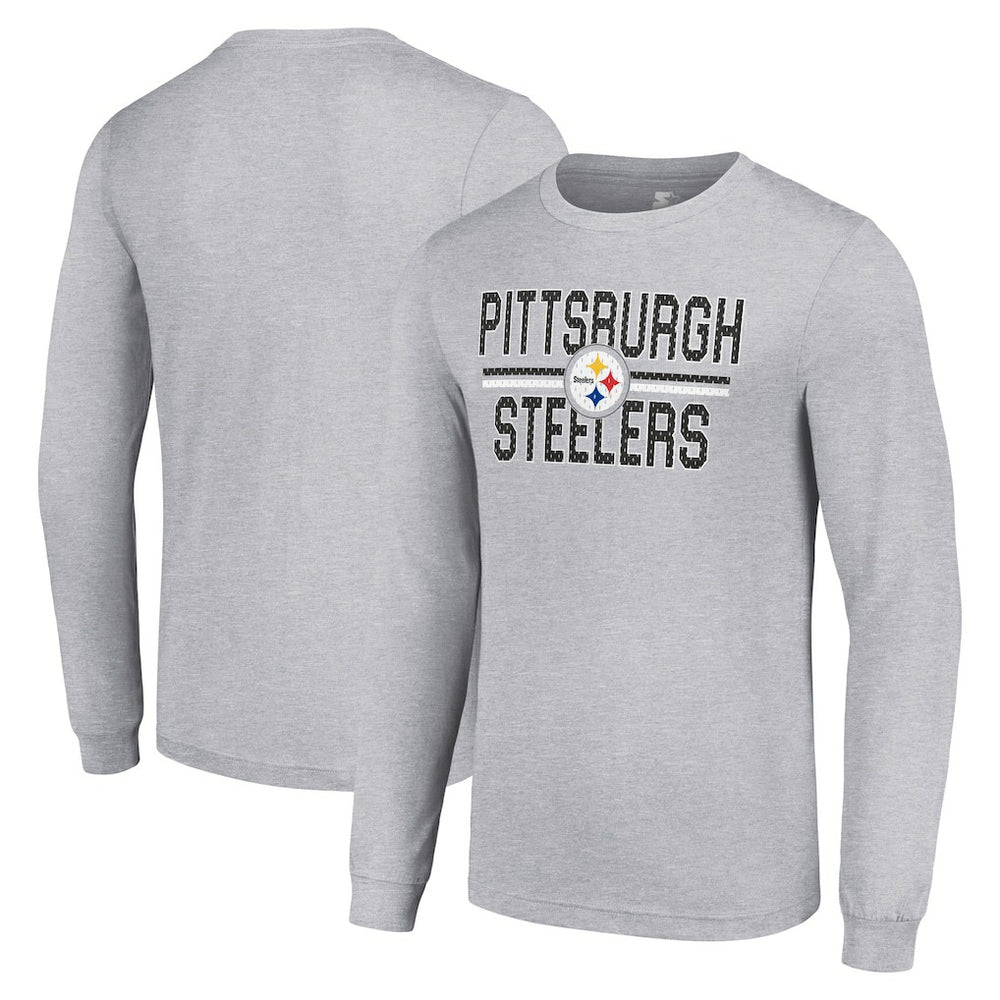NFL Pittsburgh Steelers Starter Team Mesh Print Graphic Long Sleeve T-Shirt