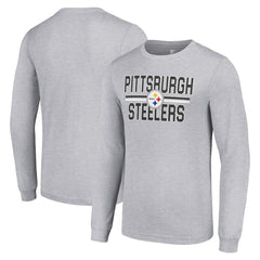 NFL Pittsburgh Steelers Starter Team Mesh Print Graphic Long Sleeve T-Shirt