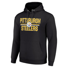 NFL Pittsburgh Steelers Starter Unisex Team Mesh Print Graphic Tri-Blend Pullover Hoodie
