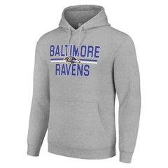 NFL Baltimore Ravens Starter Unisex Team Mesh Print Graphic Tri-Blend Pullover Hoodie
