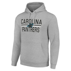 NFL Carolina Panthers Starter Unisex Team Mesh Print Graphic Tri-Blend Pullover Hoodie