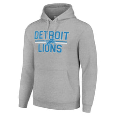 NFL Detroit Lions Starter Unisex Team Mesh Print Graphic Tri-Blend Pullover Hoodie