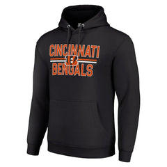 NFL Cincinnati Bengals Starter Unisex Team Mesh Print Graphic Tri-Blend Pullover Hoodie